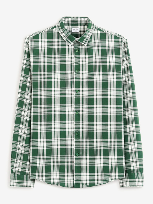 Celio Зелена мъжка риза Celio Fadro