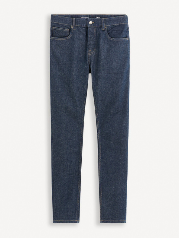 Celio Тъмно сини мъжки дънки с прилепнала кройка Celio Fotaper