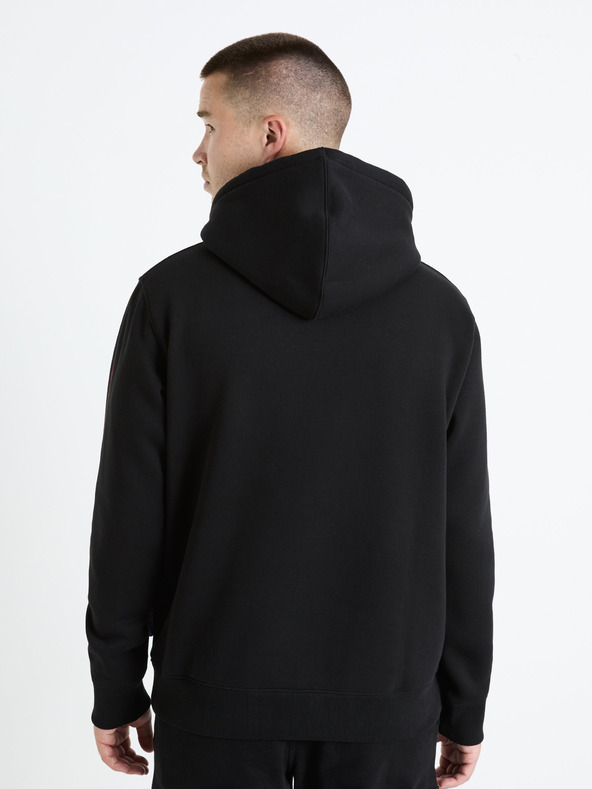 Celio Черна мъжка блуза с качулка Celio Fullmetal Alchemist