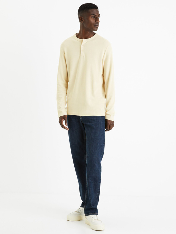 Celio Кремава мъжка тениска Celio Feplay