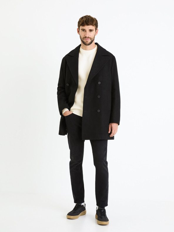 Celio Кремав мъжки основен пуловер Celio Beclo