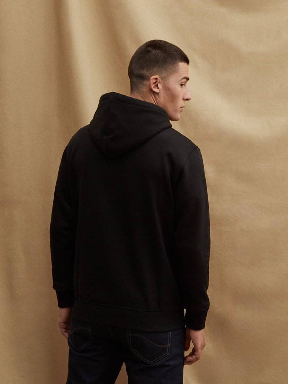 Celio Черен мъжки пуловер с качулка Celio Muhammad Ali