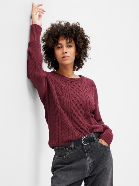 GAP Плетен пуловер с десен GAP
