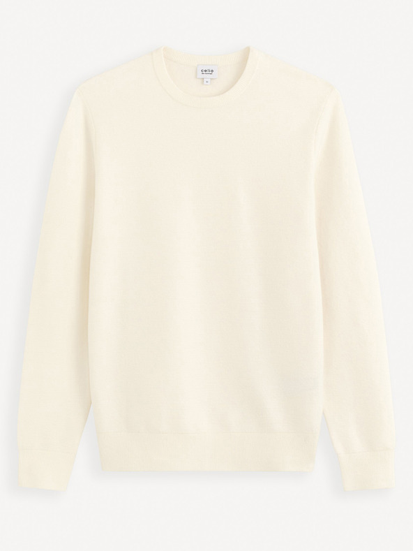 Celio Кремав мъжки основен пуловер Celio Felinode