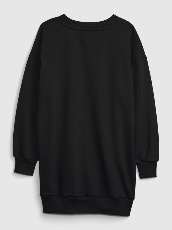 GAP Детска суитшърт рокля с лого GAP