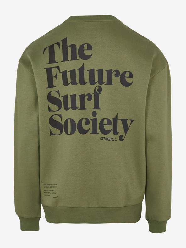 O'Neill Мъжки суитшърт с щампован гръб O'Neill Future Surf Society в цвят каки