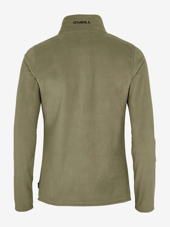 O'Neill Дамска поларена качулка с цип и изправена яка O'Neill Jack's в цвят каки