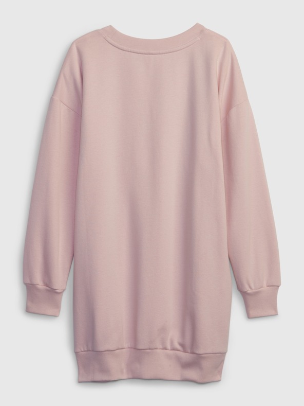 GAP Детска суитшърт рокля с лого GAP