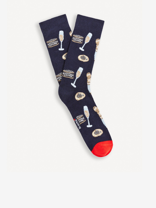 Celio Комплект боксерки и чорапи в червено и синьо от Celio