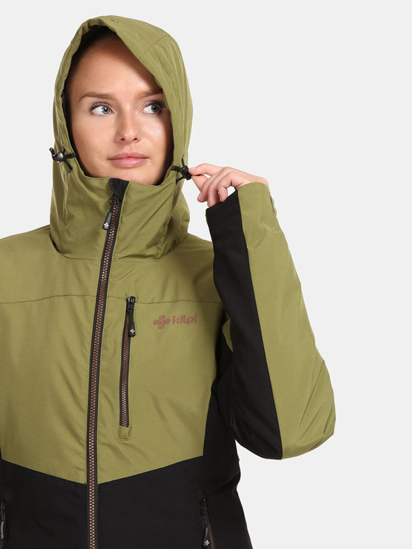 Kilpi Дамско зимно яке Kilpi Flip в цвят каки