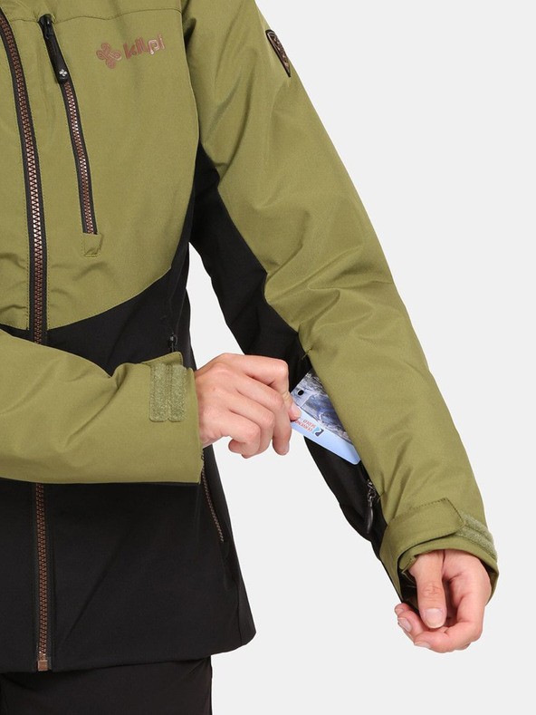 Kilpi Дамско зимно яке Kilpi Flip в цвят каки