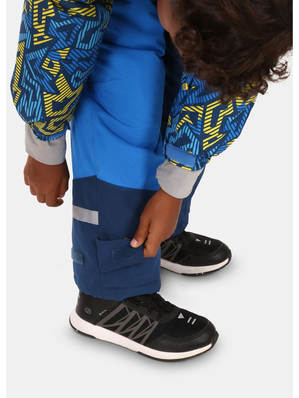 Kilpi Син зимен шарен скиорски костюм за момчета Kilpi Pontino