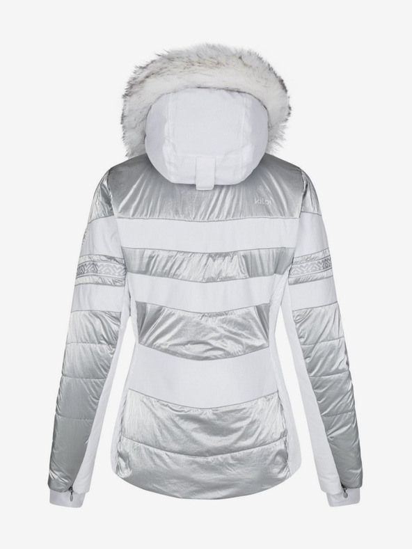 Kilpi Дамско ски яке Kilpi Dalila в бяло, сиво и сребристо