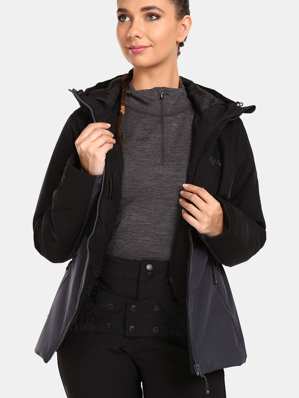 Kilpi Черно дамско ски яке Kilpi Flip