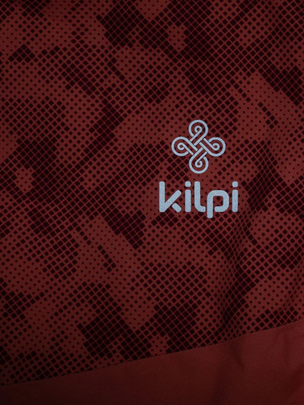 Kilpi Червено и оранжево шарено ски яке за момичета Kilpi SAARA-JG