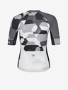 Kilpi Черно-бяла дамска колоездачна фланелка Kilpi Adamello-W