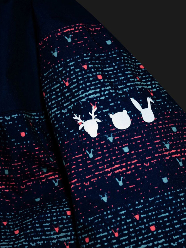 Kilpi Тъмно синьо десенирано ски яке за момичета Kilpi Jenova