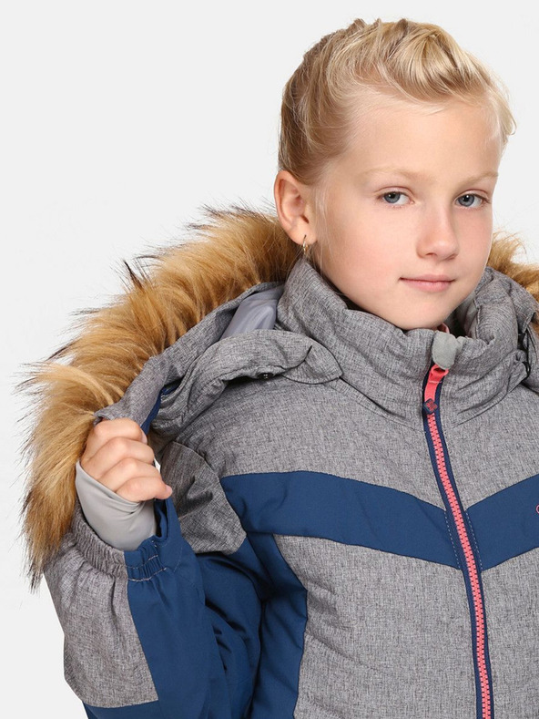 Kilpi Синьо и сиво момичешко ски яке Kilpi Alisia