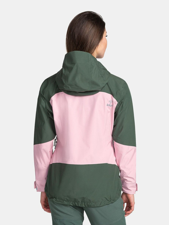 Kilpi Зелено и розово дамско водоустойчиво яке Kilpi Mamba