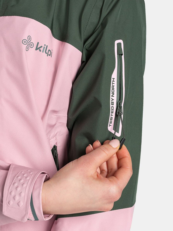 Kilpi Зелено и розово дамско водоустойчиво яке Kilpi Mamba