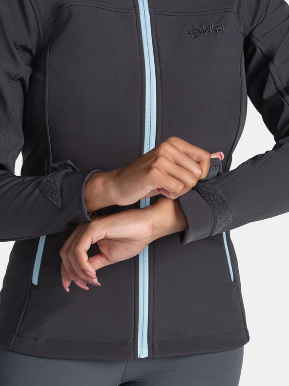 Kilpi Тъмно сиво дамско софтшел яке Kilpi Rawia