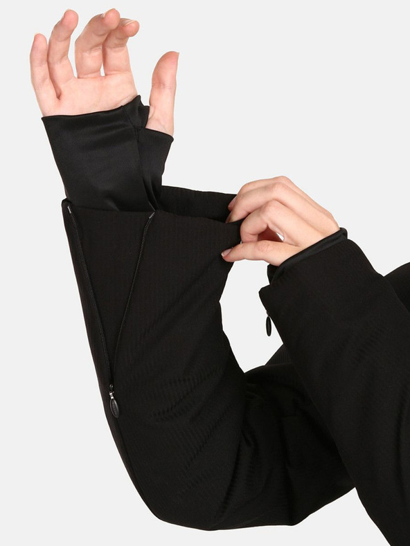 Kilpi Черно дамско ски яке Kilpi Emilin с подгряване