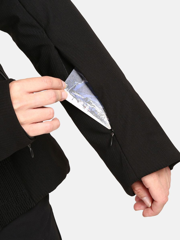 Kilpi Черно дамско ски яке Kilpi Emilin с подгряване