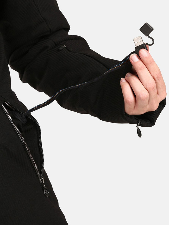 Kilpi Черно дамско ски яке Kilpi Emilin с подгряване