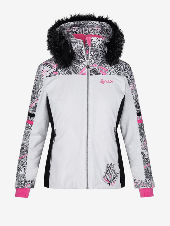 Kilpi Бяло дамско ски яке Kilpi Lena-W с отопление