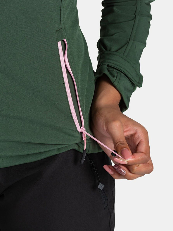 Kilpi Тъмнозелено дамско софтшел яке Kilpi Rawia