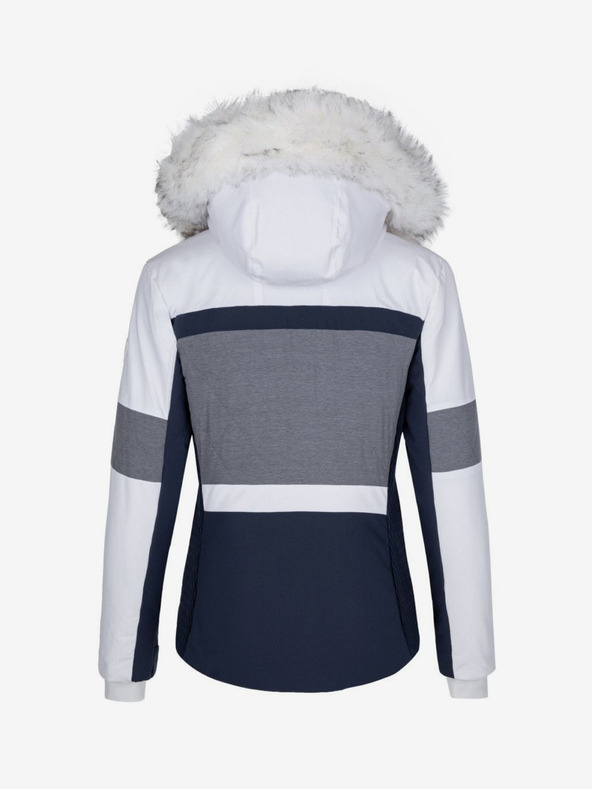 Kilpi Бяло и тъмно синьо дамско зимно ски яке Kilpi Alsa-W