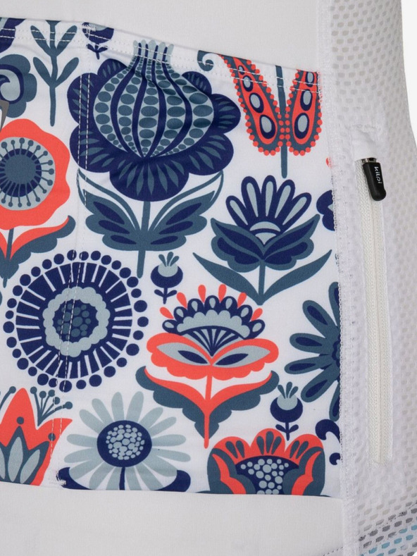 Kilpi Синьо и бяло дамско колоездачно трико с цветя Kilpi ORETI