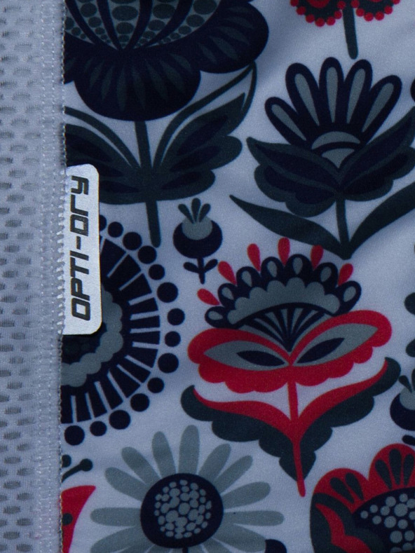 Kilpi Синьо и бяло дамско колоездачно трико с цветя Kilpi ORETI