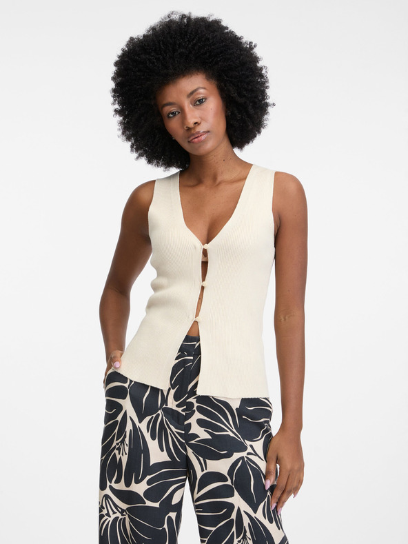 Orsay Бежов дамски елек ORSAY