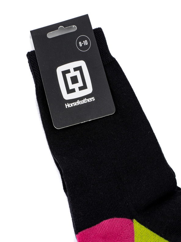 Horsefeathers Dea Crew Socks - черни, размер 5 - 7 HORSEFEATHERS