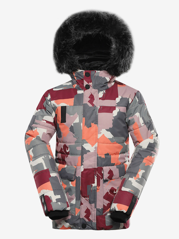 ALPINE PRO Сиво-розово яке за момиче с мембрана PTX Alpine Pro Werdo