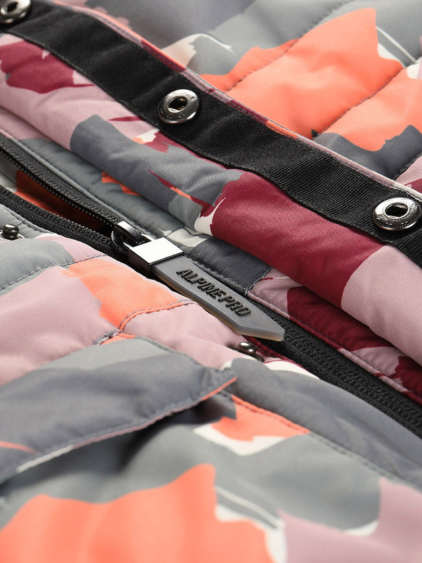 ALPINE PRO Сиво-розово яке за момиче с мембрана PTX Alpine Pro Werdo