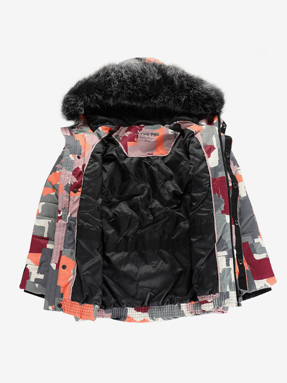 ALPINE PRO Сиво-розово яке за момиче с мембрана PTX Alpine Pro Werdo