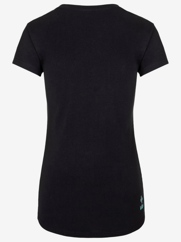 Kilpi Черна дамска спортна тениска с щампа Kilpi TORNES