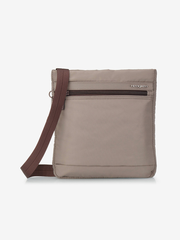 Hedgren Бежова дамска чанта Hedgren Leonce Sepia