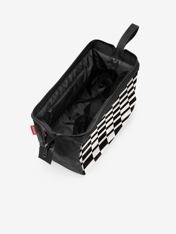 Reisenthel Черно-бяла дамска козметична чанта Reisenthel Travelcosmetic Op-Art