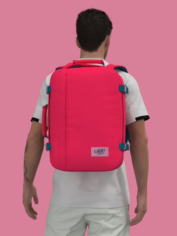 CabinZero Червена раница CabinZero Classic 36L Miami magenta