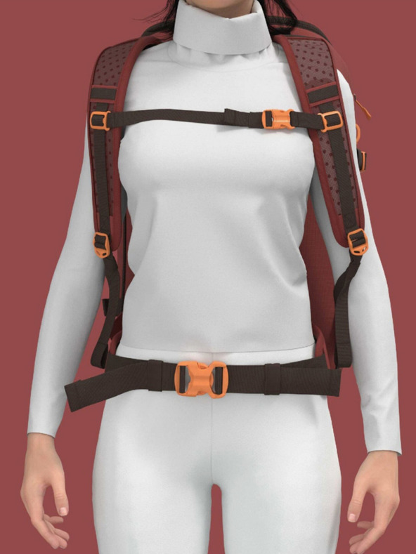 CabinZero Раница CabinZero Adv Pro 42L червена сангрия