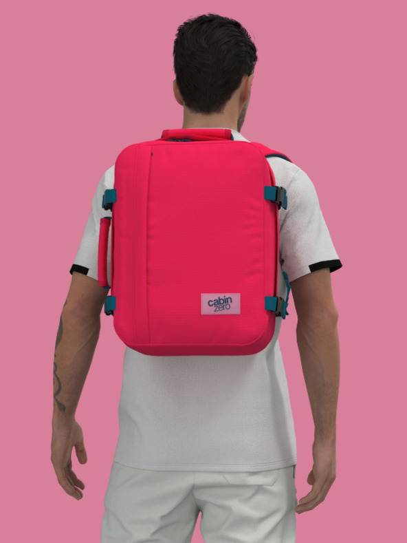 CabinZero Червена раница CabinZero Classic 28L Miami magenta