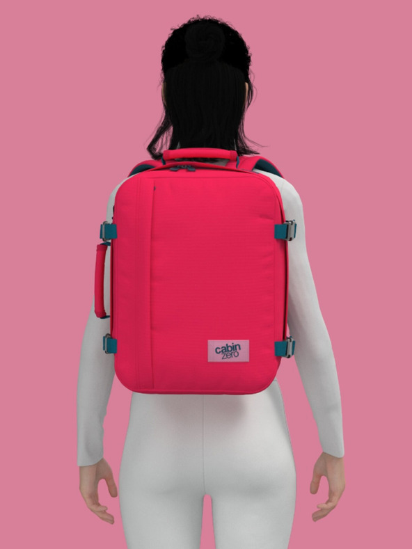 CabinZero Червена раница CabinZero Classic 28L Miami magenta