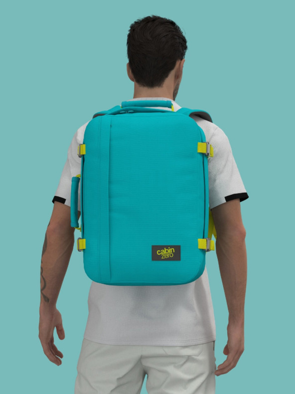 CabinZero Тюркоазена раница CabinZero Classic 36L Aqua lagoon