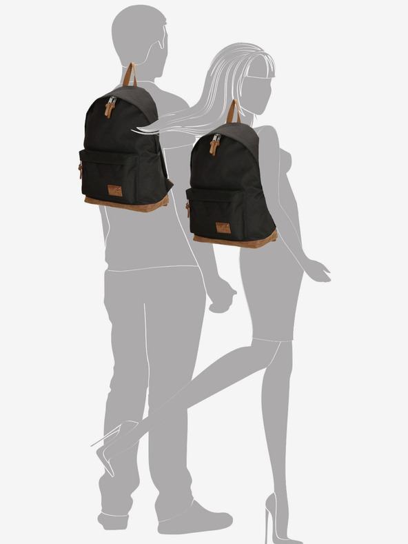 Enrico Benetti Енрико Бенети Santiago Раница за тетрадки 19 л Черно