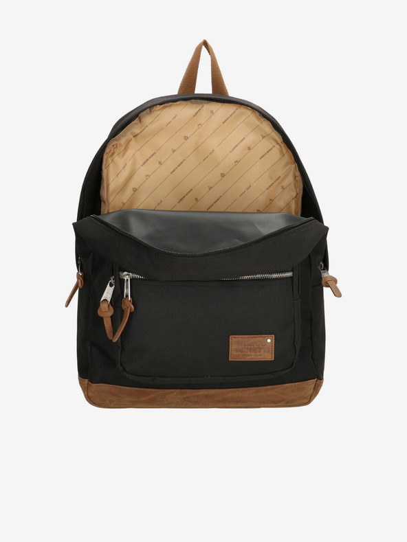 Enrico Benetti Раница Енрико Бенети Сантяго Раница за бележник 22 л черно