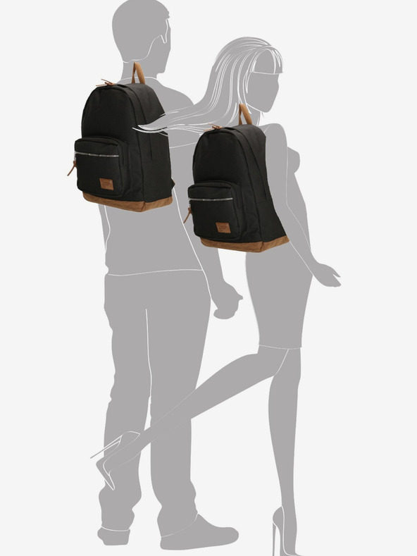 Enrico Benetti Раница Енрико Бенети Сантяго Раница за бележник 22 л черно