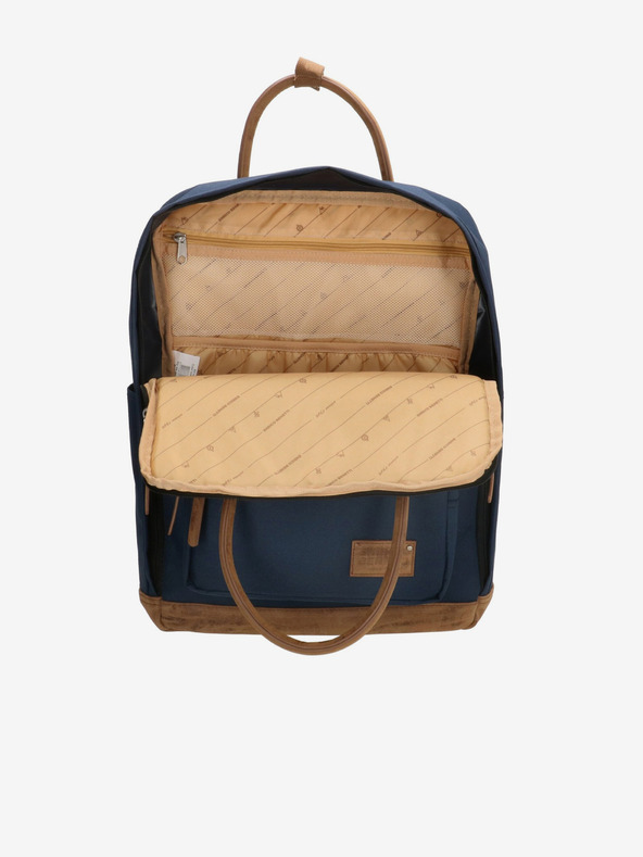 Enrico Benetti Раница Enrico Benetti Santiago 17" раница за преносим компютър 19 л Синя